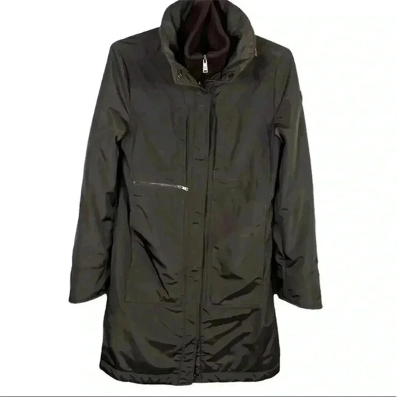 Post Card Brown Puffer Jacket City Classic Coat‎ Hooded - Picture 1 of 12